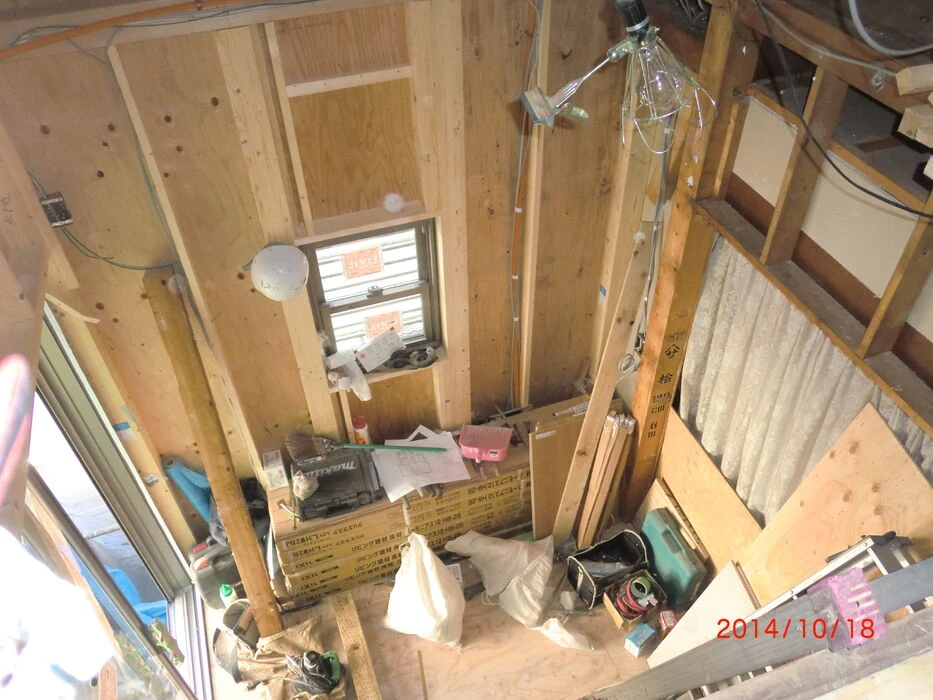画像1431：減築リフォームを住みながらの工事